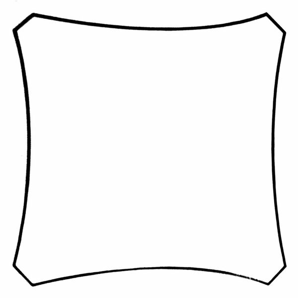 Perel Πανί Σκίασης Τετράγωνο Κρεμ 3,6 μ. GSS4360