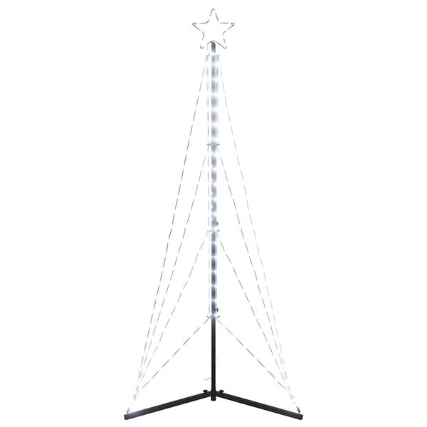 vidaXL Χριστουγεννιάτικο δέντρο LED 363 LED Ψυχρό Λευκό 182 εκ.