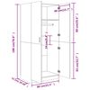 vidaXL Ντουλάπα Χρώμα Sonoma-Δρυς 80 x 52 x 180 εκ. από Επεξ. Ξύλο