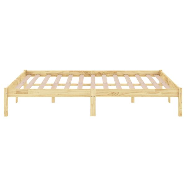 vidaXL Πλαίσιο Κρεβατιού 150 x 200 εκ. Μασίφ Ξύλο King Size