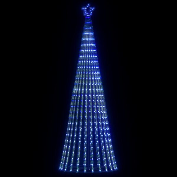 vidaXL Χριστουγεννιάτικο δέντρο LED 475 LED μπλε 247 εκ.