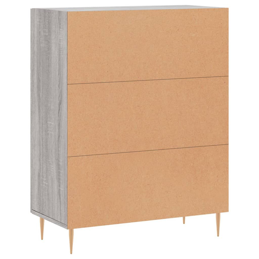 vidaXL Ντουλάπι Γκρι Sonoma 69,5 x 34 x 90 εκ. από Επεξεργασμένο Ξύλο