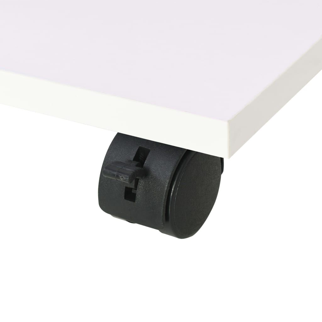 vidaXL Ραφιέρα με Ρόδες Λευκό Χρώμα 50 x 35 x 42 εκ.