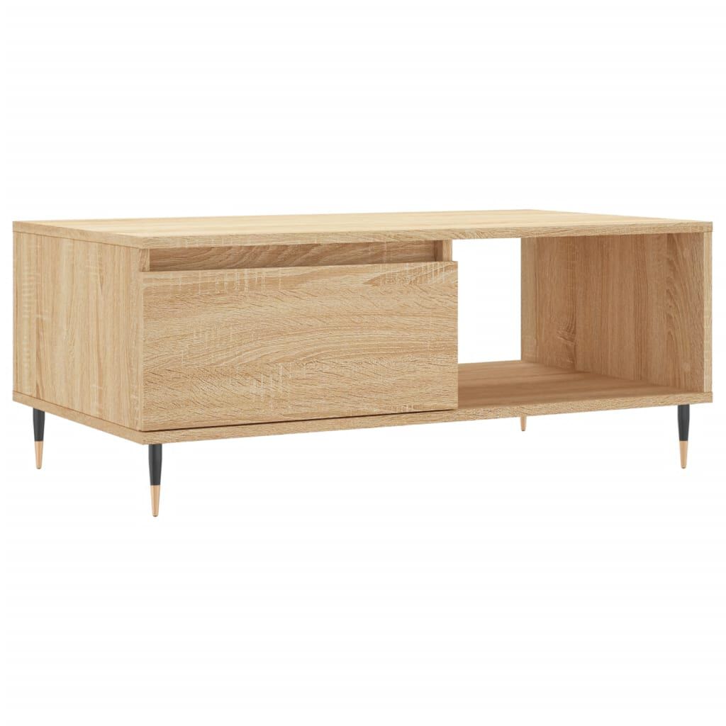vidaXL Τραπεζάκι Σαλονιού Sonoma Δρυς 90x50x36,5 εκ. Επεξεργασμ. Ξύλο