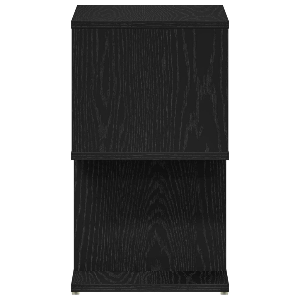 vidaXL Κομοδίνο 2 τμχ Μαύρο Δρυς 50x30x51,5 εκ Τεχνητό Ξύλο