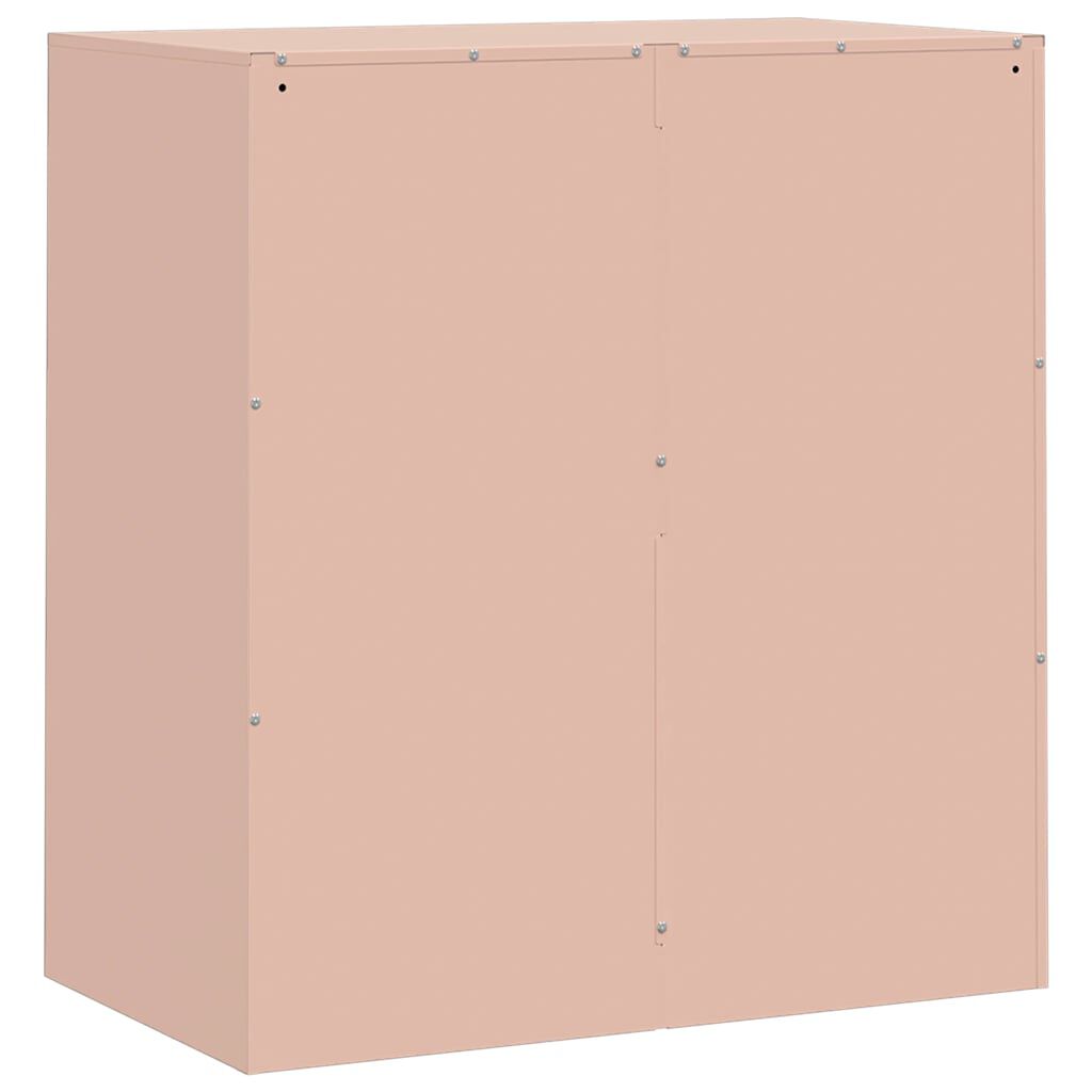 vidaXL Ντουλάπι Ροζ 67 x 39 x 73 εκ. από Ατσάλι