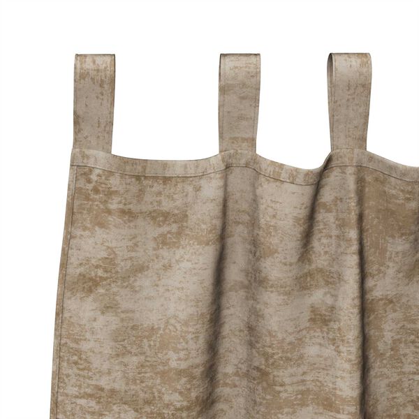 vidaXL Κουρτίνα με κουρτίνες 2 pcs Μπρονζέ 140 x 140 cm Βελούδο
