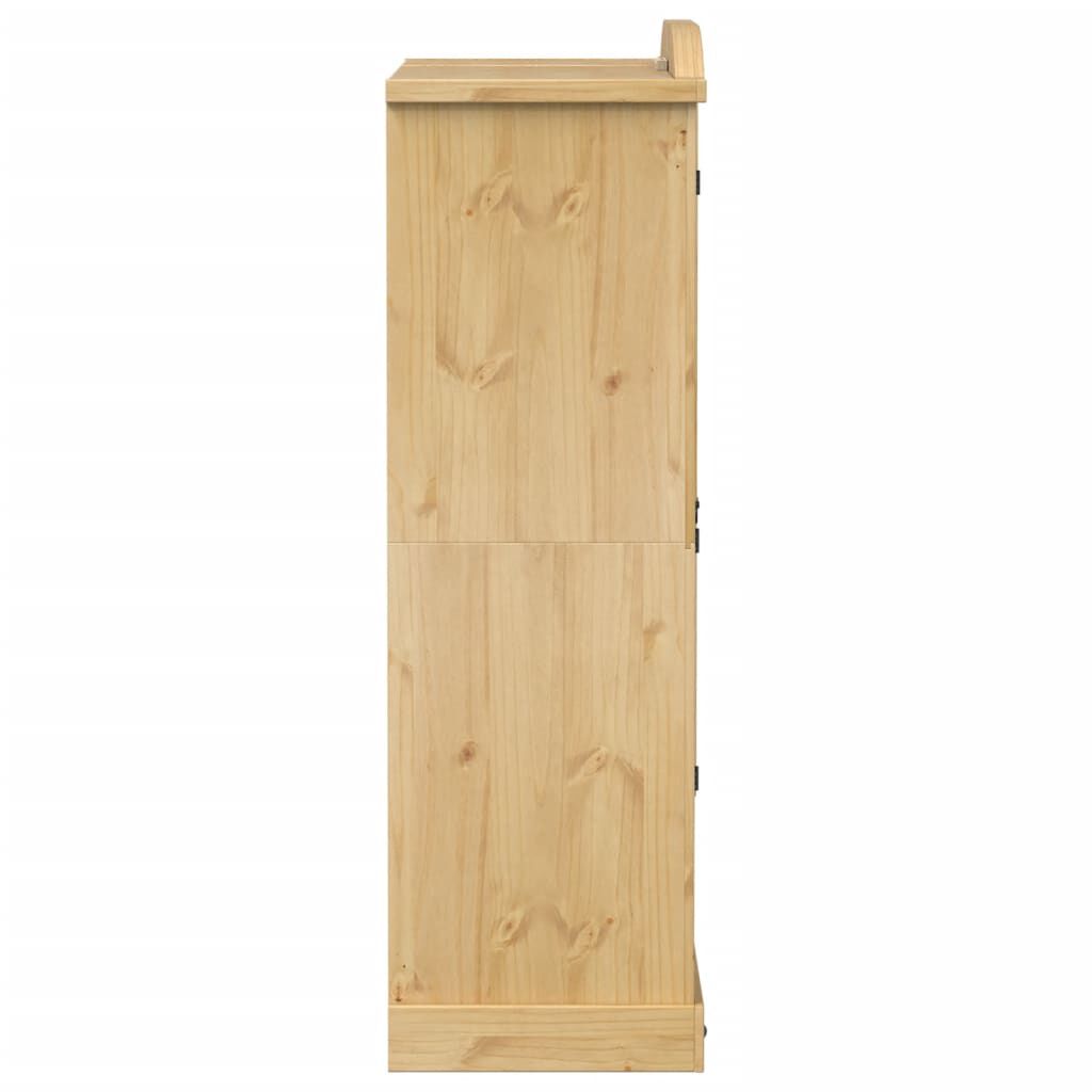 vidaXL Ντουλάπα Corona 151,5 x 52 x 170 εκ. από Μασίφ Ξύλο Πεύκου