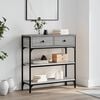 vidaXL Τραπέζι Κονσόλα Γκρι Sonoma 72,5x25x75 εκ. Επεξεργασμένο Ξύλο