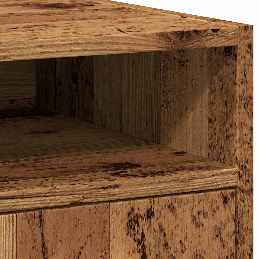 vidaXL Ντουλάπι με ρόδες Παλιό ξύλο 33x38x60 cm Ξύλο μηχανής