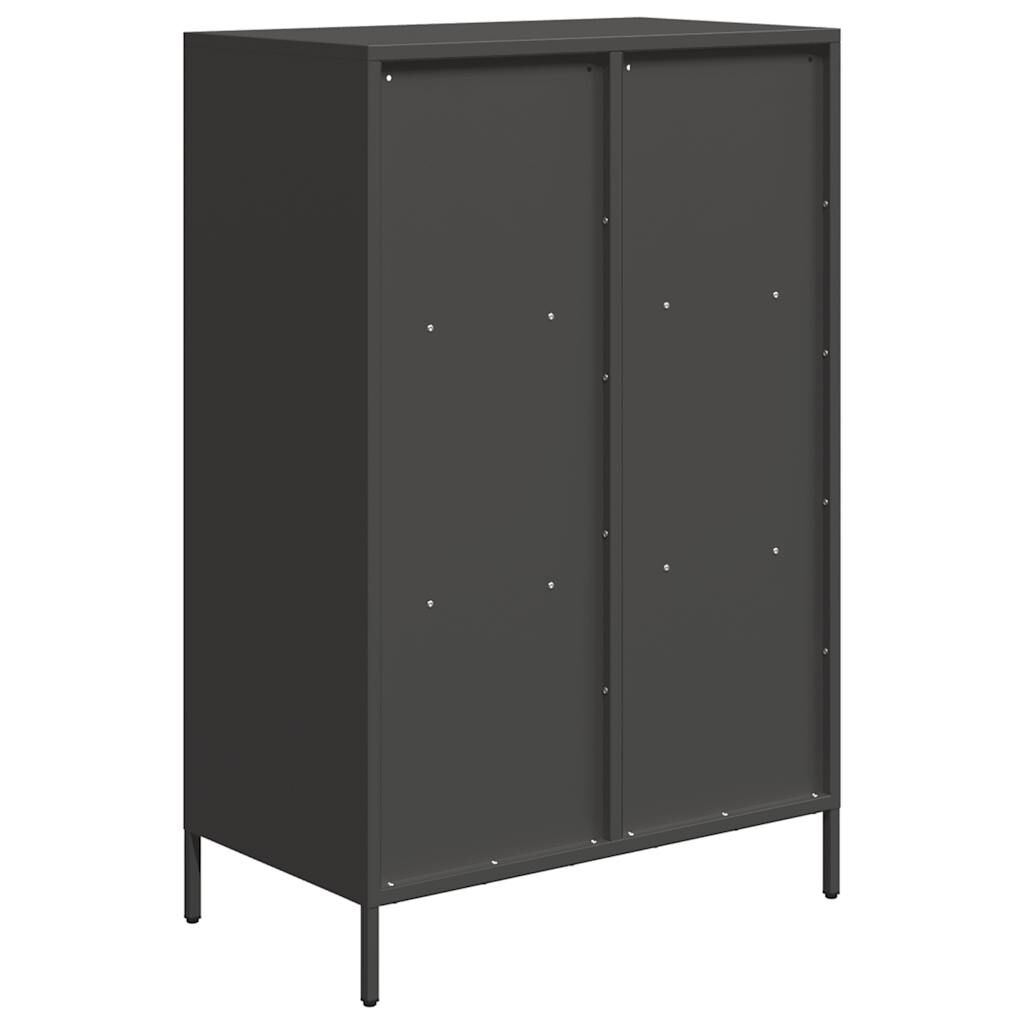 vidaXL Ντουλάπι Μαύρο 68x39x103,5 εκ. από Χάλυβα