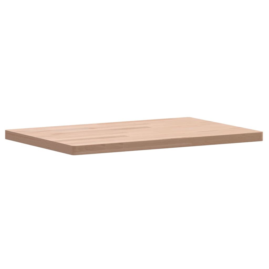 vidaXL Επιφάνεια Τραπεζιού Ορθογώνια 60x40x2,5 εκ. Μασίφ Ξύλο Οξιάς