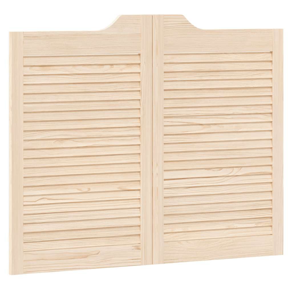vidaXL Ανοιγόμενες πόρτες περσίδες 2 ζευγών 80x100 cm μασίφ ξύλο πεύκο