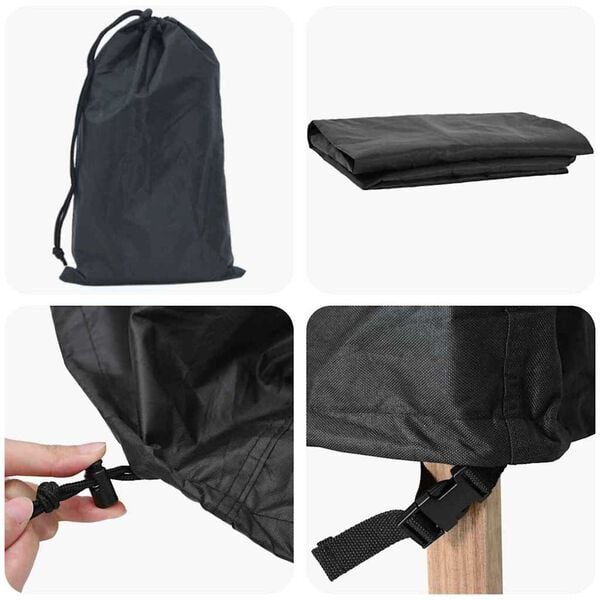vidaXL Κάλυμμα Επίπλων Εξωτερικού Χώρου 175 x 125 x 160 εκ Ύφασμα 210D