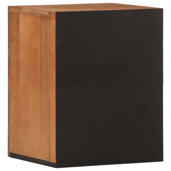 vidaXL Ντουλάπι Μπάνιου Επιτοίχιο 38x33x48 εκ. από Μασίφ Ξύλο Μάνγκο
