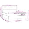 vidaXL &Kappa;&rho;&epsilon;&beta;ά&tau;&iota; Boxspring &mu;&epsilon; &Sigma;&tau;&rho;ώ&mu;&alpha; &Sigma;&kappa;&omicron;ύ&rho;&omicron; &Pi;&rho;ά&sigma;&iota;&nu;&omicron; 180x200&epsilon;&kappa;. &Beta;&epsilon;&lambda;&omicron;ύ&delta;&iota;&nu;&omicron;