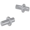 vidaXL &Sigma;&tau;ή&rho;&iota;&gamma;&mu;&alpha; &Rho;&alpha;&phi;&iota;&omicron;ύ 2 pcs &Alpha;&sigma;&eta;&mu;ί 8,6 x 8,6 x 14,6 mm &Alpha;&tau;&sigma;ά&lambda;&iota;