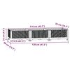 vidaXL Ζαρντινιέρα 120 x 40 x 23 εκ. από Πολυπροπυλένιο