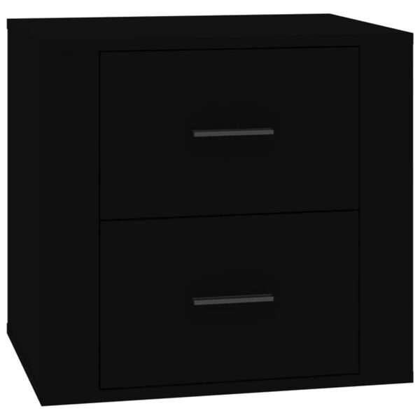 vidaXL Κομοδίνο Μαύρο 50 x 39 x 47 εκ.