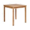 vidaXL Τραπέζι Κήπου 80 x 80 x 77 εκ. από Μασίφ Ξύλο Teak