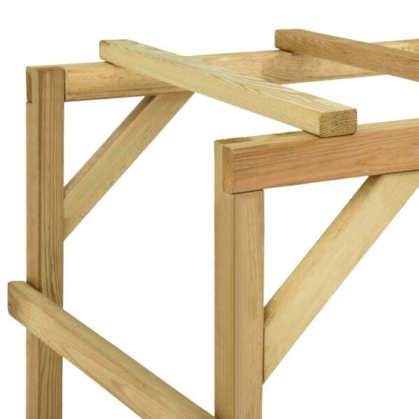 vidaXL Πολύζυγο Εξωτερικού Χώρου 170x60x170 εκ. από Μασίφ Ξύλο Πεύκου