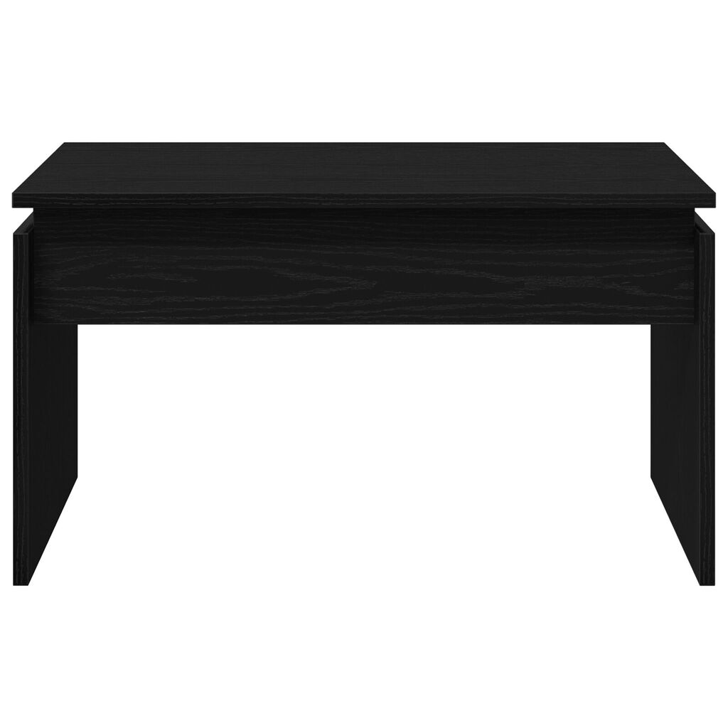 vidaXL Μαύρο Δρυς Τραπέζι Σαλονιού 68x38x50 εκ. Φτιαγμένο από Ξύλο