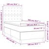 vidaXL &Kappa;&rho;&epsilon;&beta;ά&tau;&iota; Boxspring &mu;&epsilon; &Sigma;&tau;&rho;ώ&mu;&alpha; &Mu;&alpha;ύ&rho;&omicron; 100x200 &epsilon;&kappa;. &Beta;&epsilon;&lambda;&omicron;ύ&delta;&iota;&nu;&omicron;