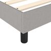 vidaXL Σκελετός Κρεβατιού με Ελατήρια Αν. Γκρι 90x200 εκ.Υφασμάτινο