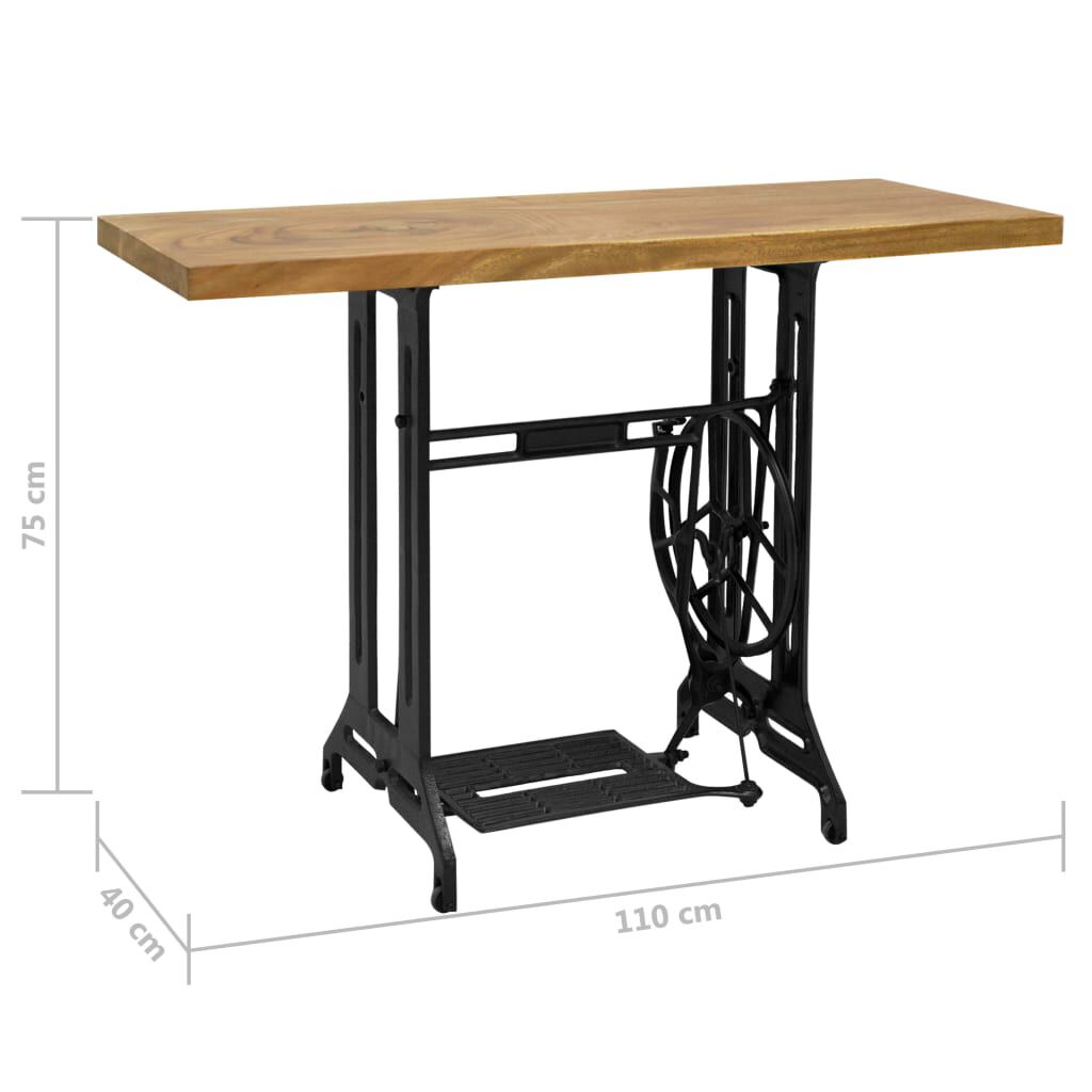 vidaXL Τραπέζι Κονσόλα σε Στιλ Ραπτομηχανής 110 x 40 x 75 εκ.