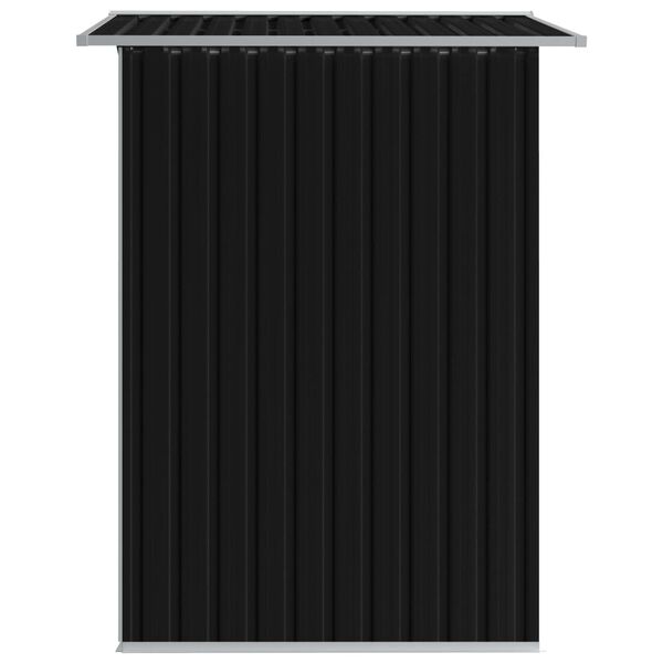 vidaXL Αποθήκη Κήπου Ανθρακί 204 x 132 x 186 εκ. Ατσάλινη