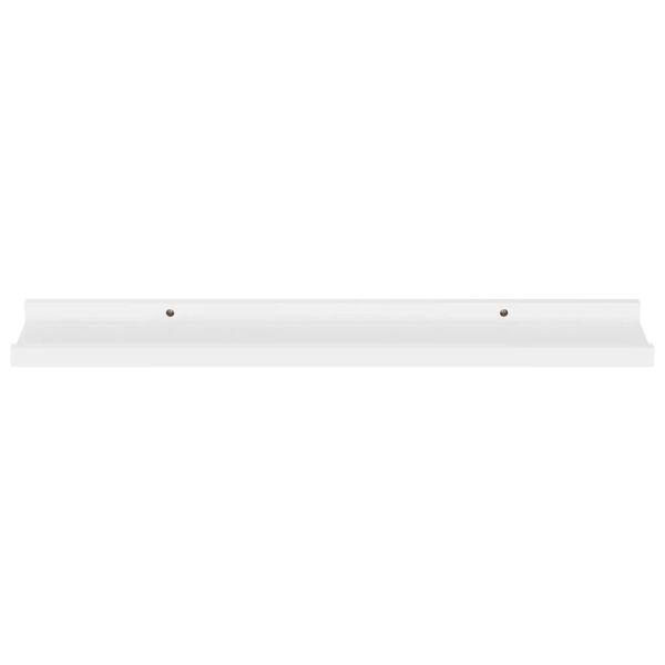 vidaXL Ράφια Τοίχου 4 τεμ. Γυαλιστερό Λευκό 60 x 9 x 3 εκ.Λευκά