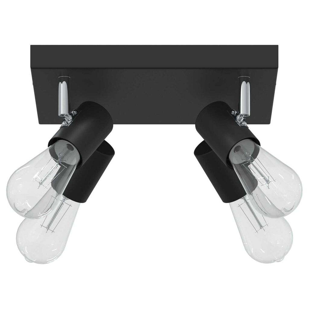 vidaXL Φωτιστικό οροφής 4 Way Adjustable Μαύρο E27