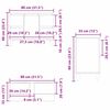 vidaXL Ντουλάπι νιπτήρα Μαύρη δρυς 80 x 33 x 60 εκ Επεξεργασμένο ξύλο