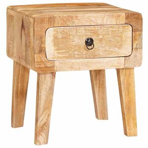 vidaXL End Table με συρτάρι Καφέ 40 x 32 x 46 εκ Στερεό ξύλο μάνγκο