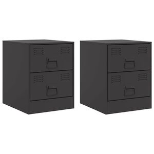 vidaXL &Kappa;&omicron;&mu;&omicron;&delta;ί&nu;&alpha; 2 &tau;&epsilon;&mu;. &Mu;&alpha;ύ&rho;&alpha; 34,5 x 39 x 44 &epsilon;&kappa;. &alpha;&pi;ό &Chi;ά&lambda;&upsilon;&beta;&alpha;