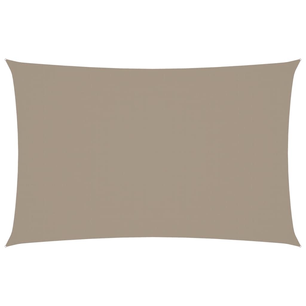 vidaXL Πανί Σκίασης Ορθογώνιο Taupe 2 x 5 μ. από Ύφασμα Oxford