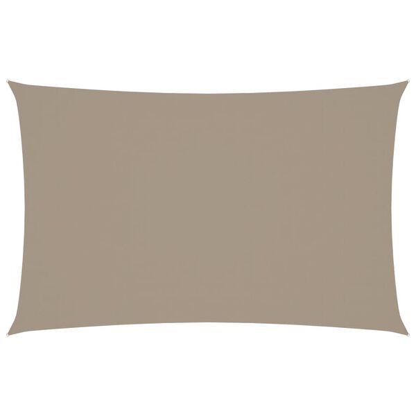 vidaXL Πανί Σκίασης Ορθογώνιο Taupe 2 x 5 μ. από Ύφασμα Oxford