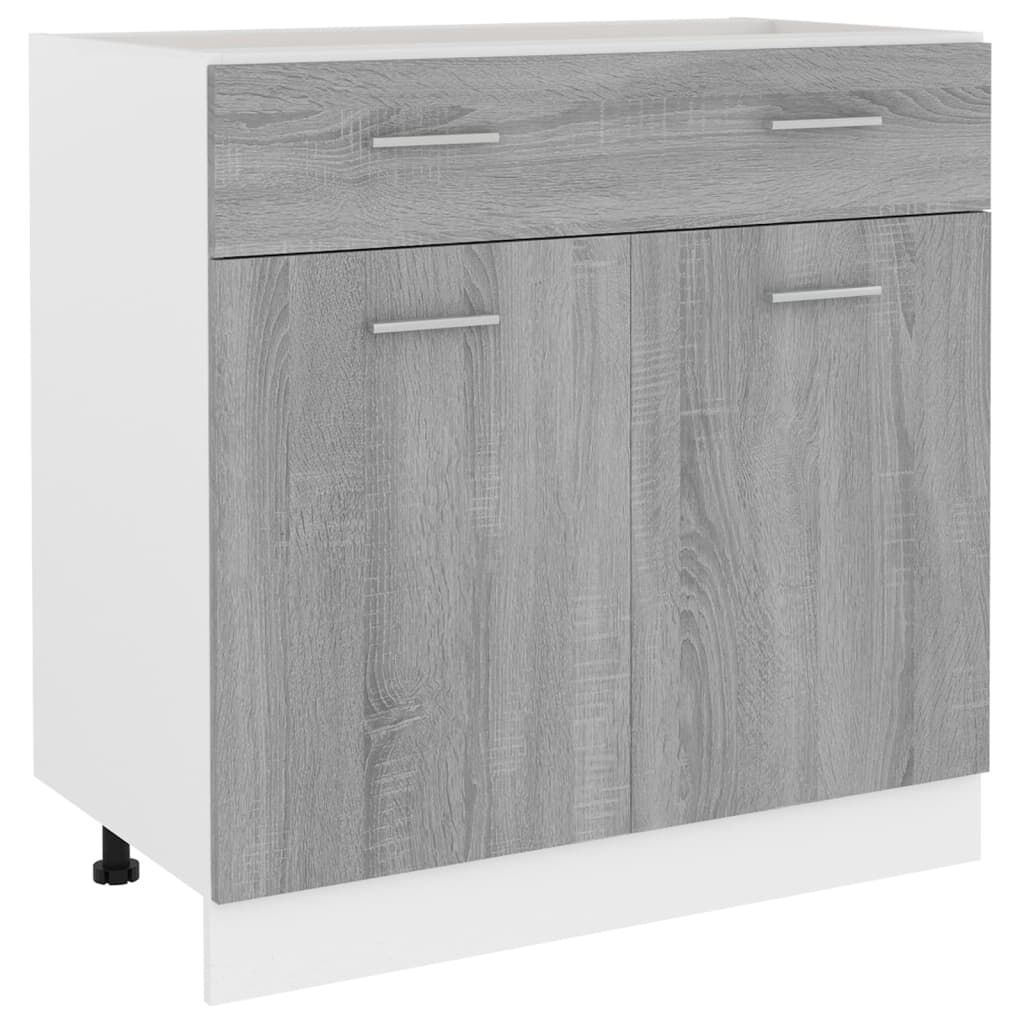 vidaXL Έπιπλο Με Συρτάρι Lyon Γκρι Sonoma 80x46x81,5 εκ. Επεξεργ. Ξύλο