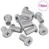 vidaXL &Pi;&alpha;&xi;&iota;&mu;ά&delta;&iota; &Kappa;&lambda;&epsilon;&iota;&delta;ώ&mu;&alpha;&tau;&omicron;&sigmaf; 12 pcs &Alpha;&sigma;&eta;&mu;ί M6 x 15 mm &Alpha;&tau;&sigma;ά&lambda;&iota;