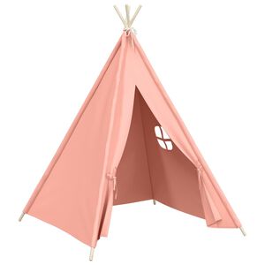 vidaXL &Sigma;&kappa;&eta;&nu;ή Teepee &Pi;&alpha;&iota;&delta;&iota;&kappa;ή &Rho;&omicron;&zeta; 120x120x150 &epsilon;&kappa;. Peach Skin &mu;&epsilon; &Sigma;ά&kappa;&omicron;