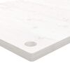 vidaXL Επιφάνεια Γραφείου Λευκή 100x50x2,5 εκ. από Μασίφ Ξύλο Πεύκου
