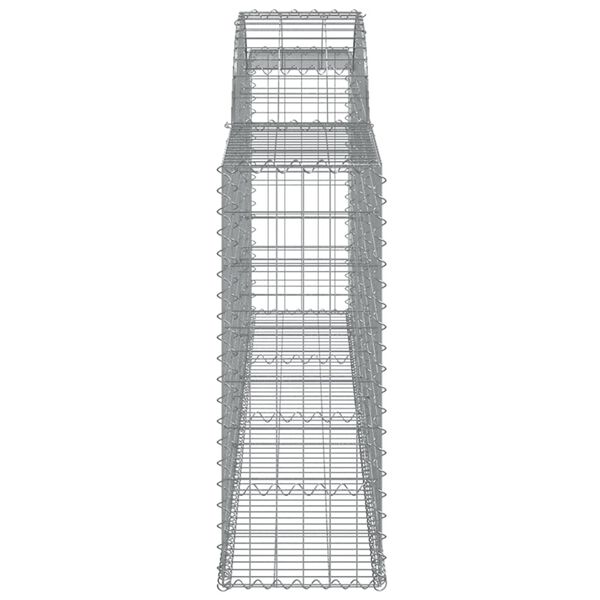 vidaXL Συρματοκιβώτια Τοξωτά 9 τεμ. 300x30x80/100 εκ. Γαλβαν. Ατσάλι