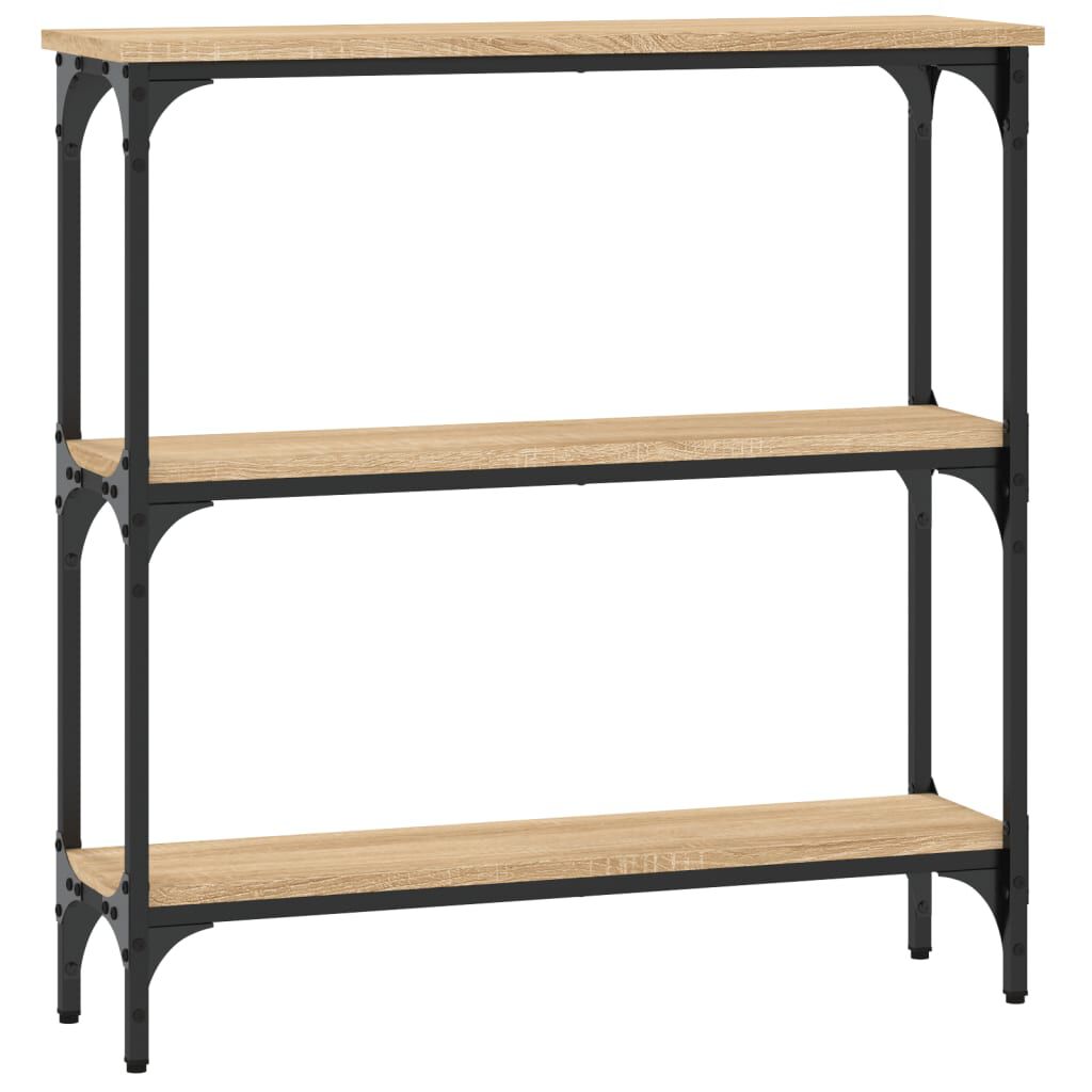 vidaXL Τραπέζι Κονσόλα Sonoma Δρυς 75x22,5x75 εκ. Επεξεργασμένο Ξύλο