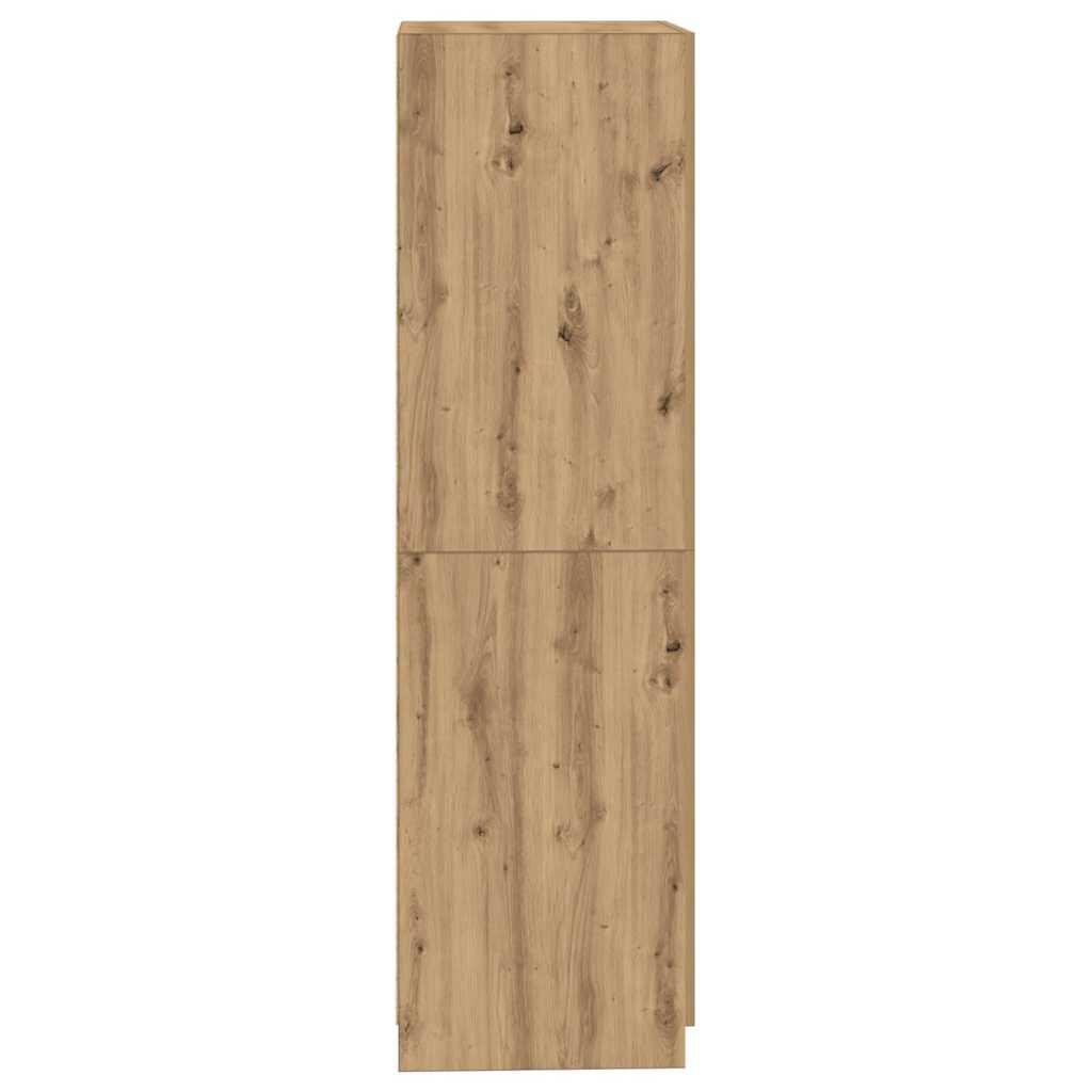vidaXL Ντουλάπα Τεχνίτης Δρυς 80x52x180 εκ Επεξεργασμένο Ξύλο