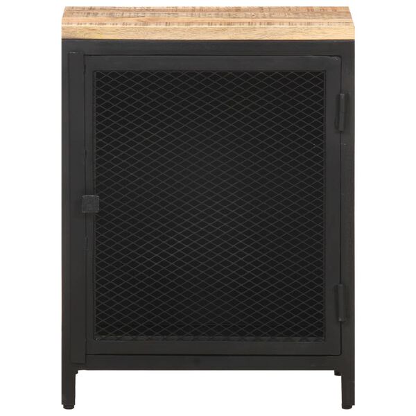 vidaXL Κομοδίνο 40 x 30 x 53 εκ. από Μασίφ Ακατέργαστο Ξύλο Μάνγκο