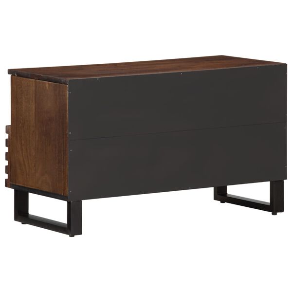 vidaXL Έπιπλο Τηλεόρασης Καφέ 80x34x46 εκ. Μασίφ Ξύλο Μάνγκο