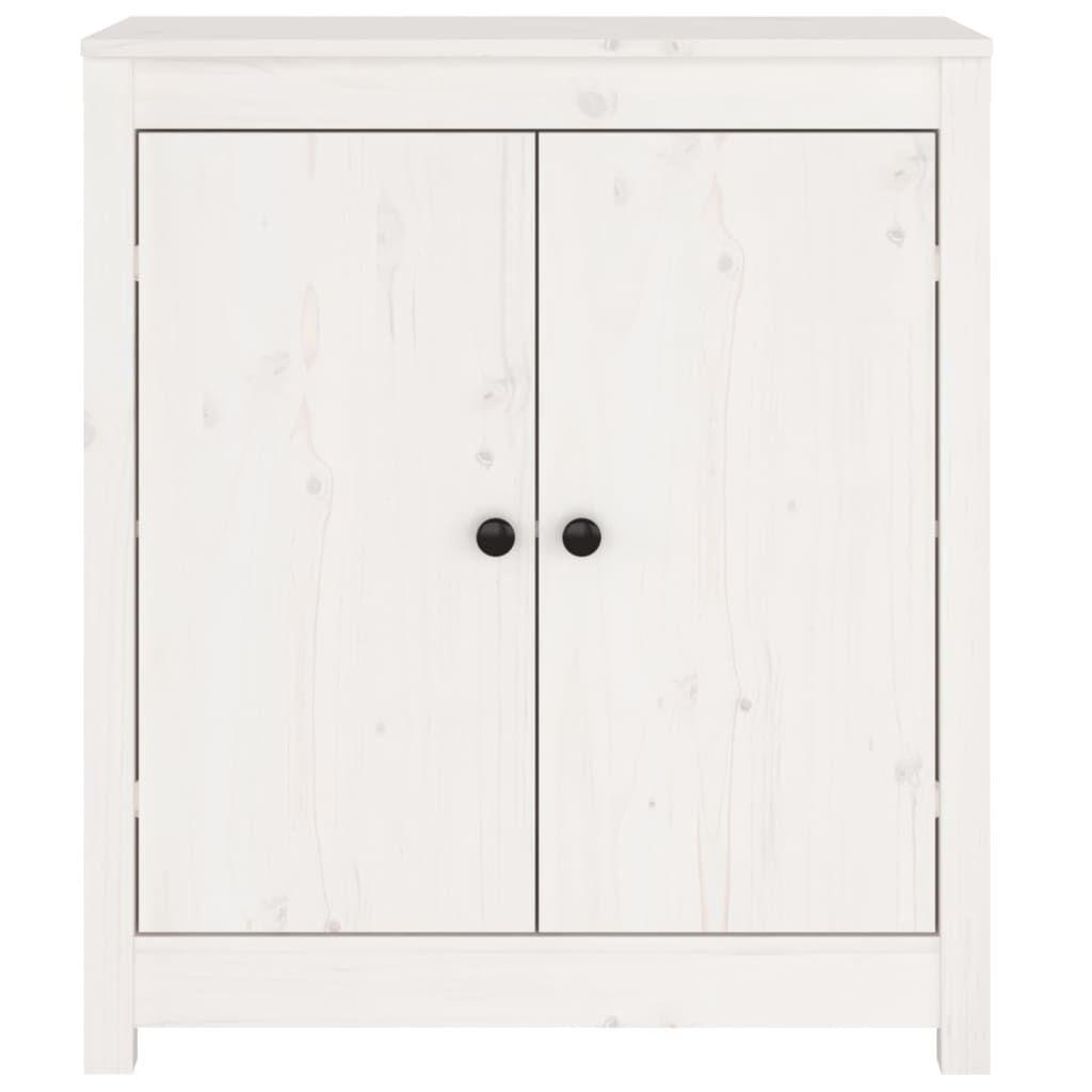 vidaXL Ντουλάπια 2 τεμ. Λευκά 70 x 35 x 80 εκ. από Μασίφ Ξύλο Πεύκου