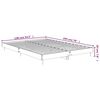 vidaXL Πλαίσιο Κρεβατιού Γκρι Sonoma 135x190 εκ. Επεξεργασμένο Ξύλο