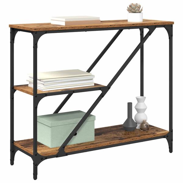 vidaXL &Tau;&rho;&alpha;&pi;έ&zeta;&iota; &kappa;&omicron;&nu;&sigma;ό&lambda;&alpha;&sigmaf; &Pi;&alpha;&lambda;&iota;ό &Xi;ύ&lambda;&omicron; 88,5 x 30 x 75 &epsilon;&kappa;.