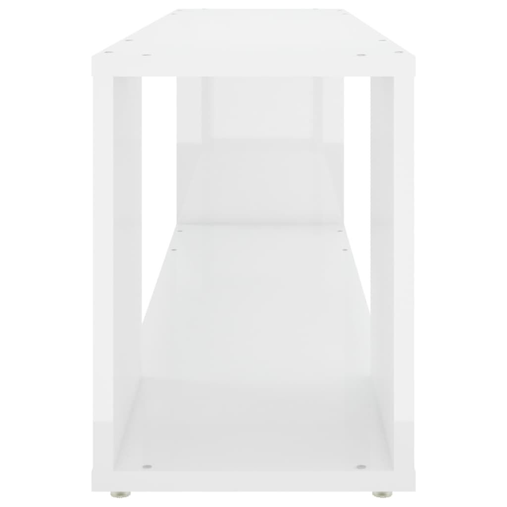 vidaXL Έπιπλο Τηλεόρασης Γυαλιστερό Λευκό 100 x 24 x 32 εκ. Επεξ. Ξύλο